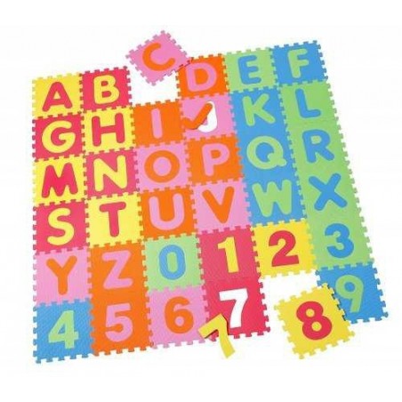 Covoras Puzzle Alfabet Numere, 36 buc, Knorrtoys 21004
