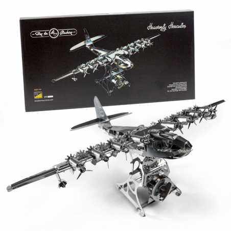 Kit Puzzle Mecanic 3D, Metal, TimeForMachine, Model Avion Heavenly Hercules